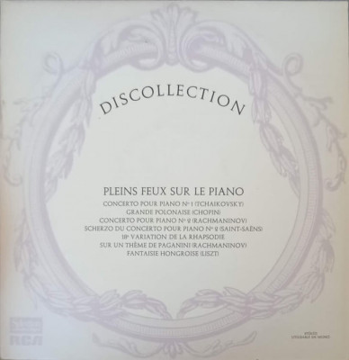 Disc vinil, LP. Pleins Feux Sur Le Piano-Tchaikovsky, Chopin, Rachmaninov, Saint-Sa&amp;euml;ns, Liszt foto