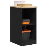 VidaXL Dulap depozitare garaj negru 40x51x85 cm lemn masiv de pin