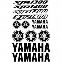 Set 13 Stickere Yamaha XJR 1300 Negru foto