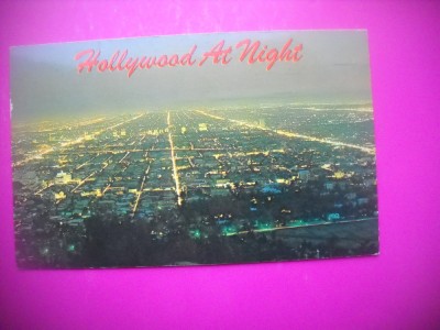 HOPCT 7673 NOCTURNA LOS ANGELES CALIFORNIA -STAMPILOGRAFIE -SUA-AMERICA DE NORD -CIRCULATA foto