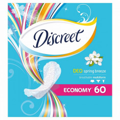 Absorbante zilnice DISCREET Spring Breeze deo 60 bucati foto