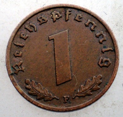 2.471 GERMANIA 1 REICHSPFENNIG 1937 F foto