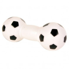 Jucarie caine- haltera fotbal, 14cm foto