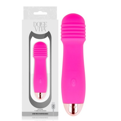 Vibrator Reincarcabil 7 Viteze Two pink Dolce Vita foto