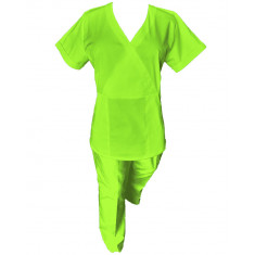 Costum Medical Pe Stil, Verde Lime, Model Marinela - XL, M