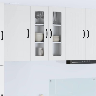 vidaXL Dulap suspendat de bucătărie Alb 60 x 31 x 80 cm Lemn compozit 885085 foto