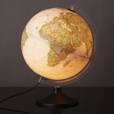 Glob geografic iluminat Carbon Executive, 30 cm, National Geographic