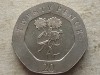 GIBRALTAR-20 PENCE 2016, Europa, Cupru-Nichel