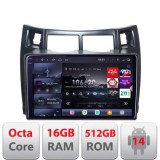 Navigatie Toyota Yaris 2008-2011 Edotec Kit-YARIS08 8 core QLED 2K 16+512 360 Android Waze USB Navigatie Internet Youtube Radio Edotec CarStore Techno