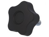 Buton de Reglare Negru &Oslash;40mm M8 16mm