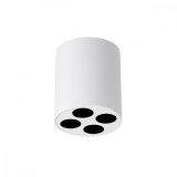 Lampă De Tavan Zoe Albă Aluminiu 4 Becuri Rola Minimalistă De Interior