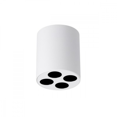 Lampă De Tavan Zoe Albă Aluminiu 4 Becuri Rola Minimalistă De Interior foto