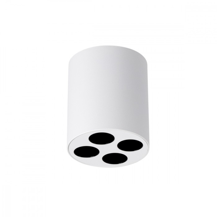 Lampă De Tavan Zoe Albă Aluminiu 4 Becuri Rola Minimalistă De Interior