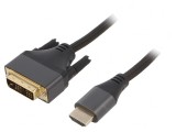 Cablu DVI-D la HDMI 1.8m Negru