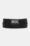 Diesel curea de piele B-GLOSSY II barbati, culoarea negru, X09945.PR227