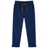 Pantaloni pentru copii cu șnur, bleumarin, 116, vidaXL