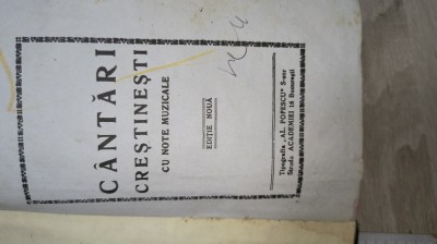BIBLIE VECHE / CANTARI CRESTINESTI DOMNUL IISUS LUMINA LUMII foto