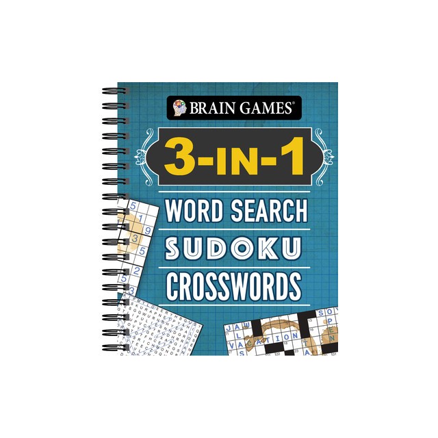Brain Games - 3-In-1: Word Search, Sudoku, Crosswords