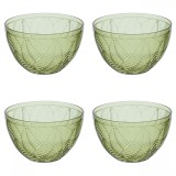Set boluri, 4 piese, 850 ml, Plastic, Verde