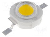 LED OPTOSUPPLY alb cald 3W 180lm 140&deg; 700mA 3,5-4,5VDC
