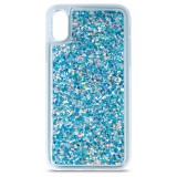 Husa TPU OEM Liquid Sparkle pentru Xiaomi Redmi Note 9S / Xiaomi Redmi Note 9 Pro, Albastra