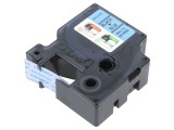 Bandă DYMO 19mm x 7m albastră cu text negru