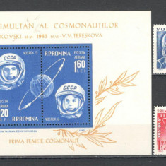 Romania.1963 Posta aeriana-Cosmonautica Vostok 5 si 6 YR.294