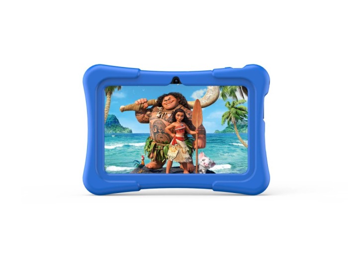 Tableta copii AOGO K7 PRO, ecran 7&Prime; IPS, 32GB, 2GB RAM, WiFi, Android 11, control parental, jocuri si activitati educative, albastra