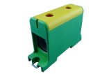 Clema terminala conexiune 1 pol verde galben Cu-Al 2x95mm &sup2;, , , , , , , montare pe sina DIN 35mm 220A (Al) 245A ( Cu)