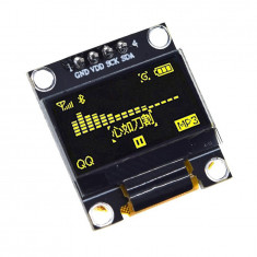 Display 0.96" OLED 128x64 IIC / I2C Arduino ( GALBEN ) (d.4277C)