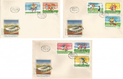|Romania, LP 1237/1990, Turneul final al C.M. de Fotbal, Italia, FDC foto