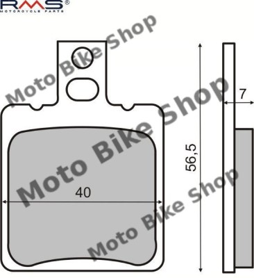 MBS Placute frana (Sinter) Aprilia SR &amp;#039;97-&amp;#039;08, Cod Produs: 225100012RM foto