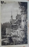 Carte postala, Sinaia, Castelul Peles, perioada interbelica