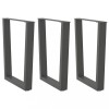 VidaXL Picioare de masă &icirc;n formă de V, 3 buc., antracit, 70x(72-73,3) cm, oțel 4012662