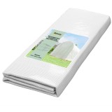 Outsunny Folie pentru seră 4 x 2 m, impermeabilă, &icirc;nvelitoare de grădină cu ușă, 8 ferestre, protecție UV, rezistentă la rupere, polietilenă, albă | A