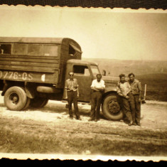 P.091 FOTOGRAFIE RAZBOI WWII CAMION 9/5,8cm