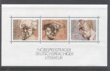 Germany Bundes 1978 Nobel prize literature perf. sheet Mi.B16 MNH DA.158, Nestampilat