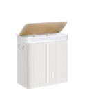 Cumpara ieftin Cos pentru rufe, Songmics, 150 L, Alb, LCB091W01, Alb, 60 x 40 x 61 cm