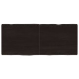 VidaXL Blat masă, 120x50x(2-4) cm, maro, lemn tratat contur organic