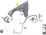 Rezervor spalator parbriz Bmw X4 (F26), 08.2014-05.2018, fara pompa lichid parbriz, cu set spalator far, fara senzor nivel lichid (cu gaura senzor),C