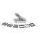 Set 12 piese razatoare cu 7 insertii pentru taiere Crofton, alb, gri