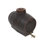 Butoi plastic alimentar, pentru vin, cu capac, 90 litri, maro D 42 cm + canea si aerisitor