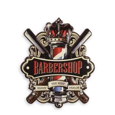 Decoratiune metalica barber shop NV-46 foto