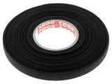 Bandă textilă auto neagră 9mm x 25m 105&deg;C
