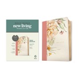 NLT Wide Margin Bible, Filament-Enabled Edition (Leatherlike, Dusty Pink Blossoms, Red Letter)