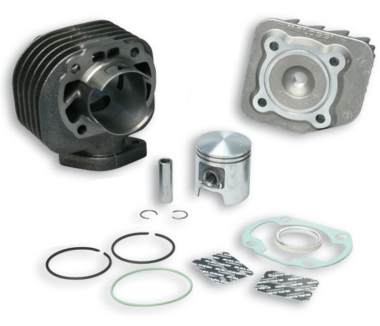 Set motor + chiulasa Kymco Agility - Cobra - Dink - People - Super 8 - Super 9 - Top Boy - Yup 2T AC 70cc D47mm bolt 12 - Malossi