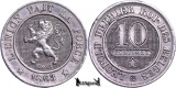 1863, 10 Centimes - Leopold I - Regatul Belgiei, Europa