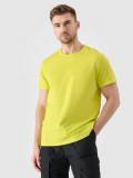 Tricou regular cu imprimeu pentru bărbați - verde, 4F Sportswear