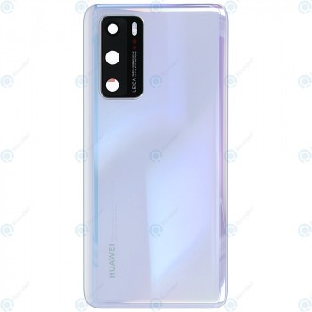 Huawei P40 (ANA-NX9 ANA-LX4) Capac baterie alb ca gheață 02353MGE foto