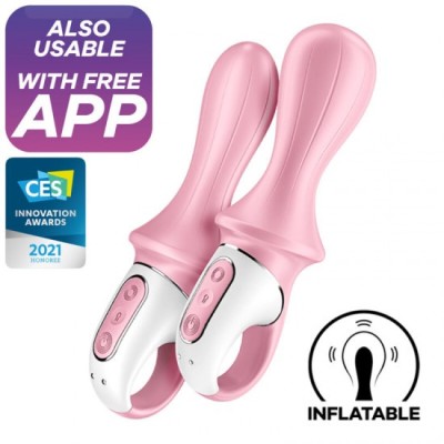SATISFYER - AIR PUMP BOOTY 5+ INFLATABLE ANAL VIBRATOR PINK foto